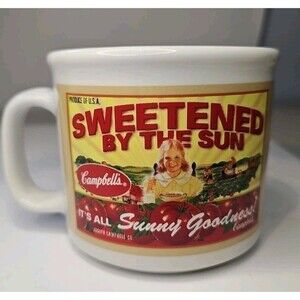 Campbell's Soup Mug -  Sweetened By The Sun 2005 Double Sided 14oz Collectible